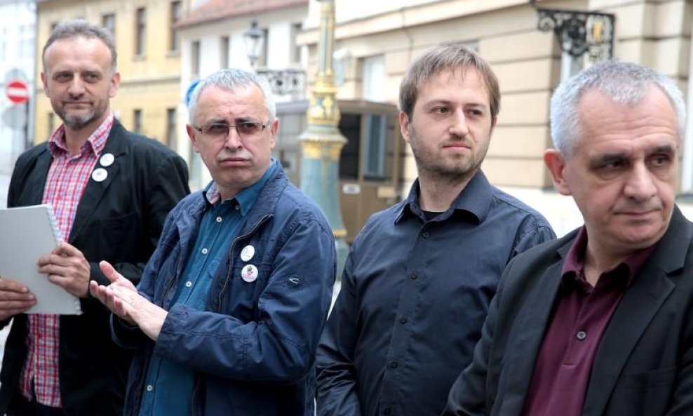 Mijat Stanić, Željko Stipić, Bernard Ivčić i Nenad Zakošek