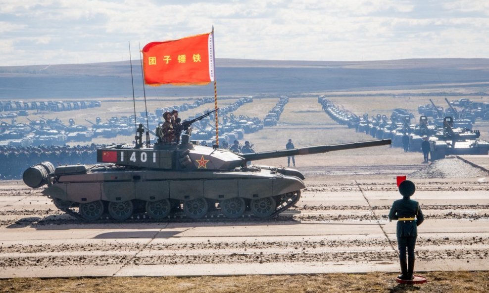 Kineska vojna vježba - ilustracija
