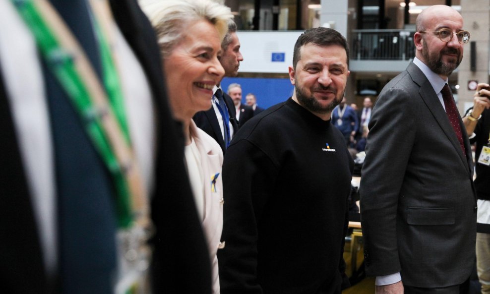 Von der Leyen, Zelenski i Charles Michel