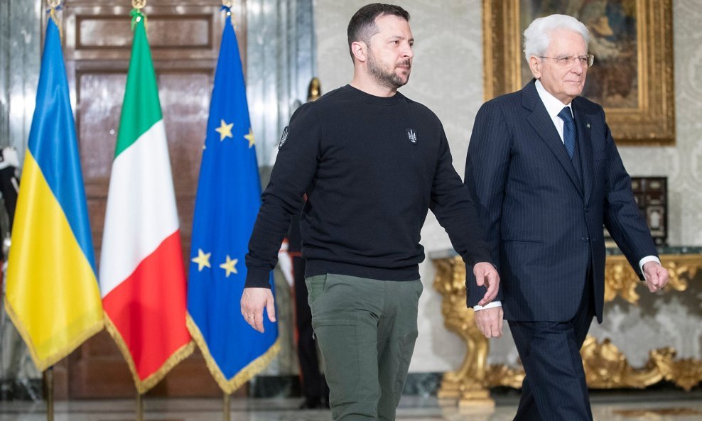 Volodimir Zelenski i Sergio Mattarella