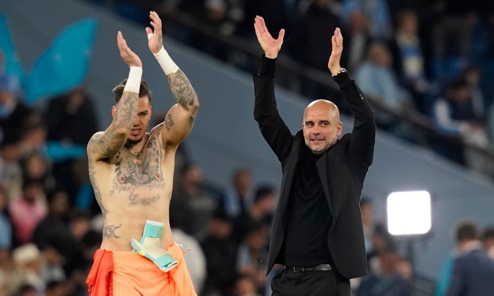 Pep Guardiola i Ederson