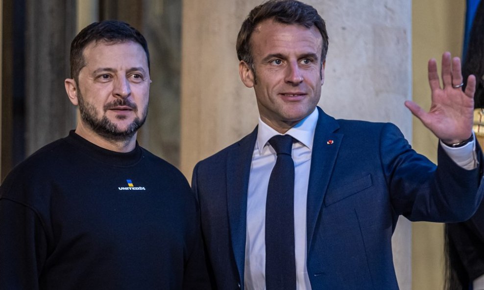 Volodimir Zelenski i Emmanuel Macron