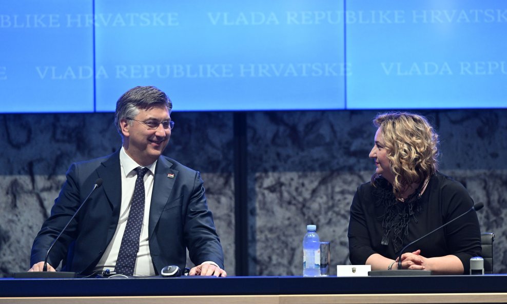 Andrej Plenković i Sanja Šprem