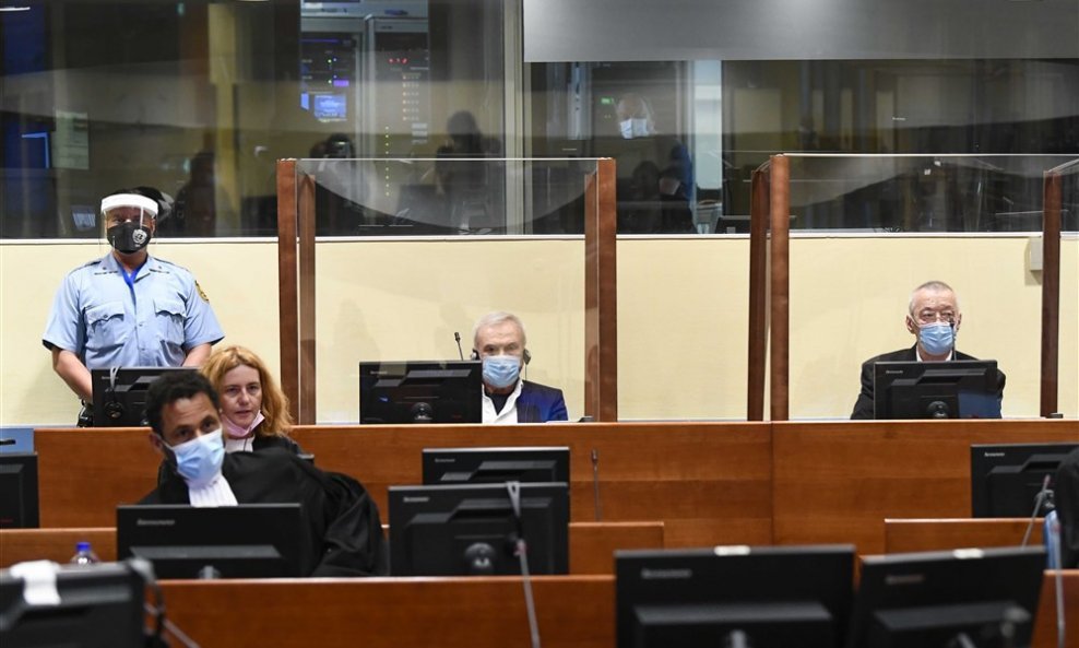 Jovica Stanišić i Frenki Simatović na izricanju presude u Haagu
