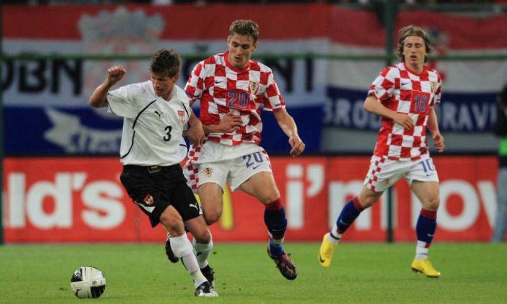Austrija - Hrvatska, Nikica Jelavić i Luka Modrić