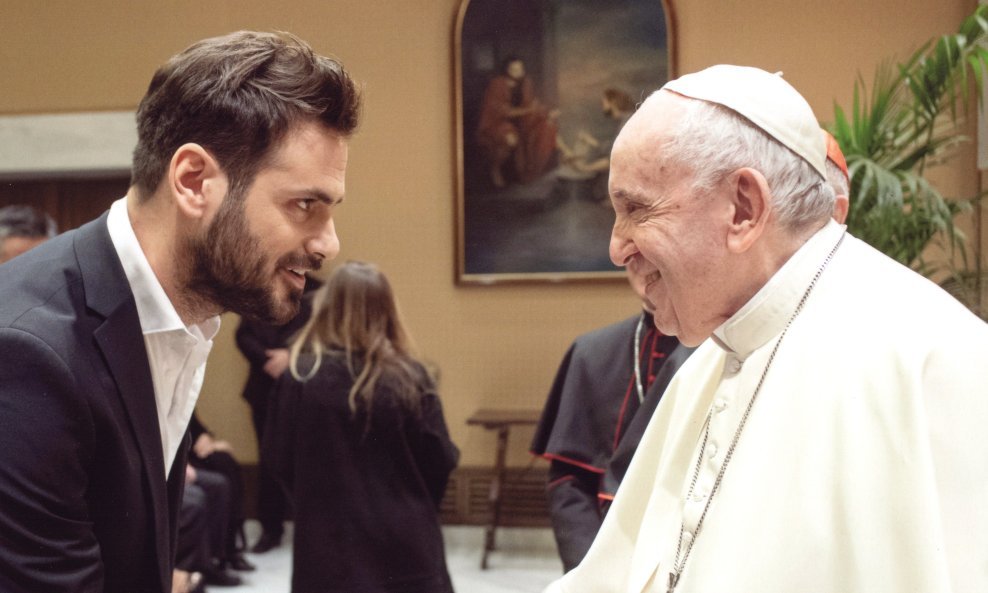 Stjepan Hauser i papa Franjo