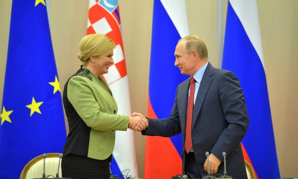 Kolinda Grabar Kitarović i Vladimir Putin