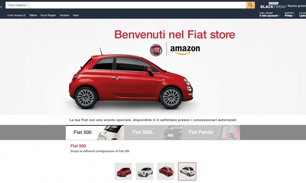 Fiat 'trgovina' na talijanskom Amazonu