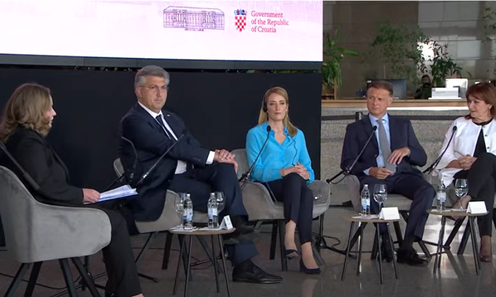 Andrej Plenković, Roberta Metsola, Gordan Jandroković i Duravka Šuica