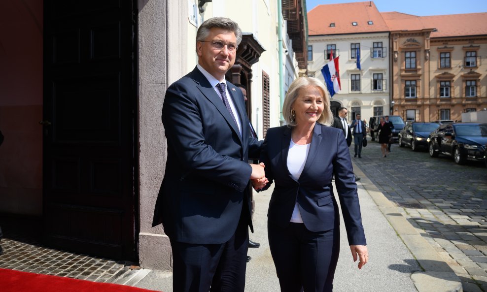 Andrej Plenković i Borjana Krišto