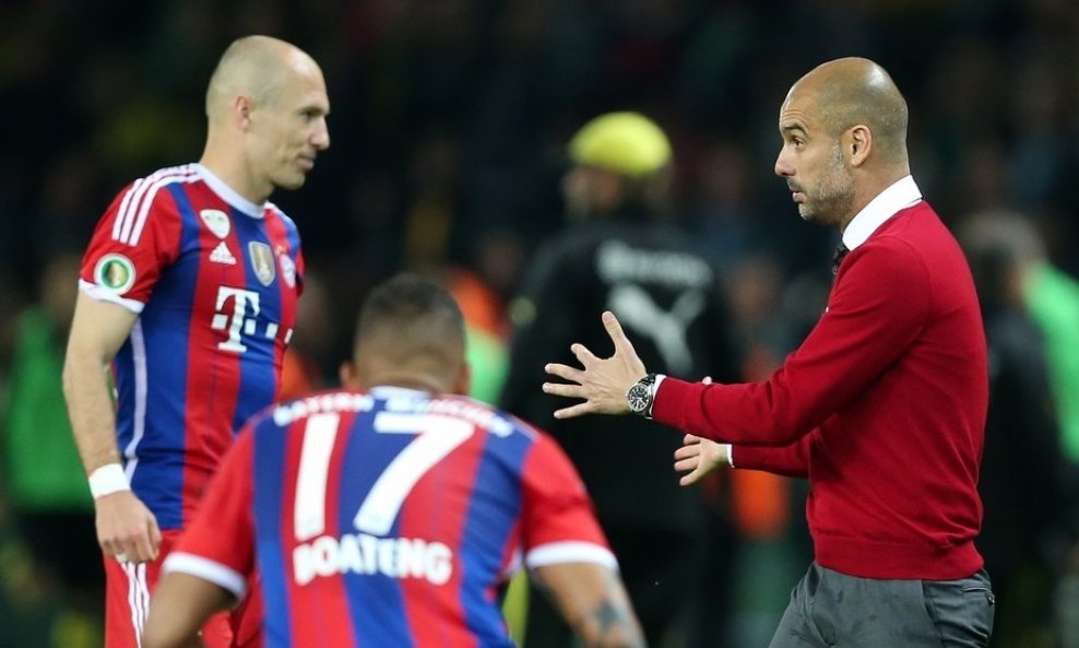 Arjen Robben i Pep Guardiola