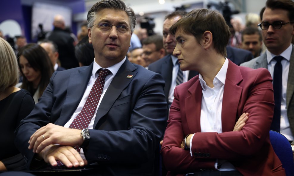 Hrvatski premijer Andrej Plenković i srpska premijerka Ana Brnabić
