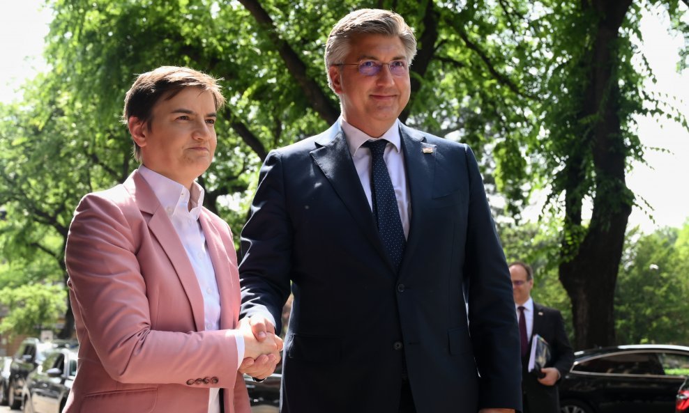 Ana Brnabić i Andrej Plenković