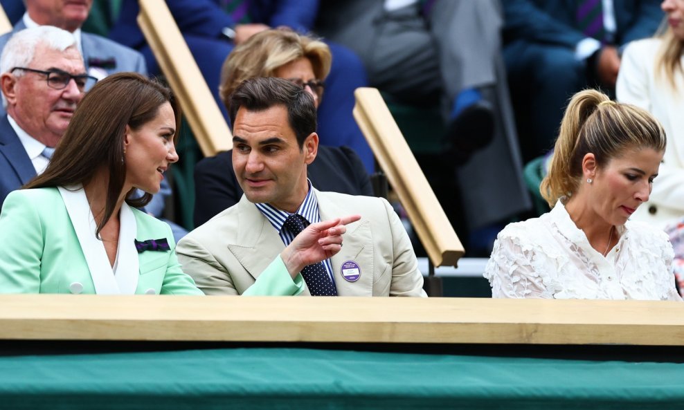 Kate Middleton, Roger i Mirka Federer