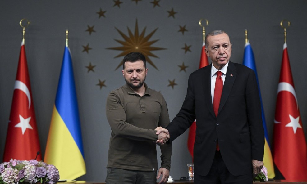 Volodimir Zelenski i Recep Tayyip Erdogan