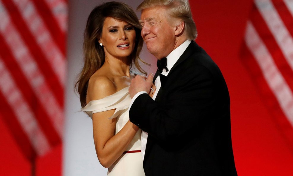 Donald Trump i Melania Trump na Freedom balu