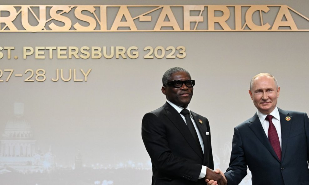 Potpredsjednik Ekvatorijalve Gvineje Teodoro Nguema Obiang Mangue i ruski predsjednik Vladimir Putin