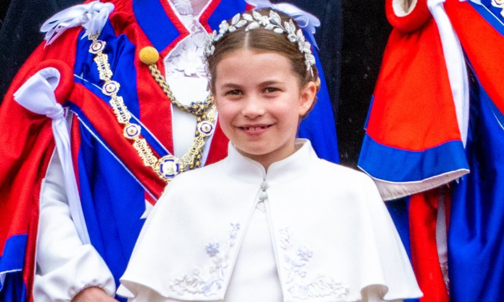 princeza Charlotte na krunidbi kralja Charlesa
