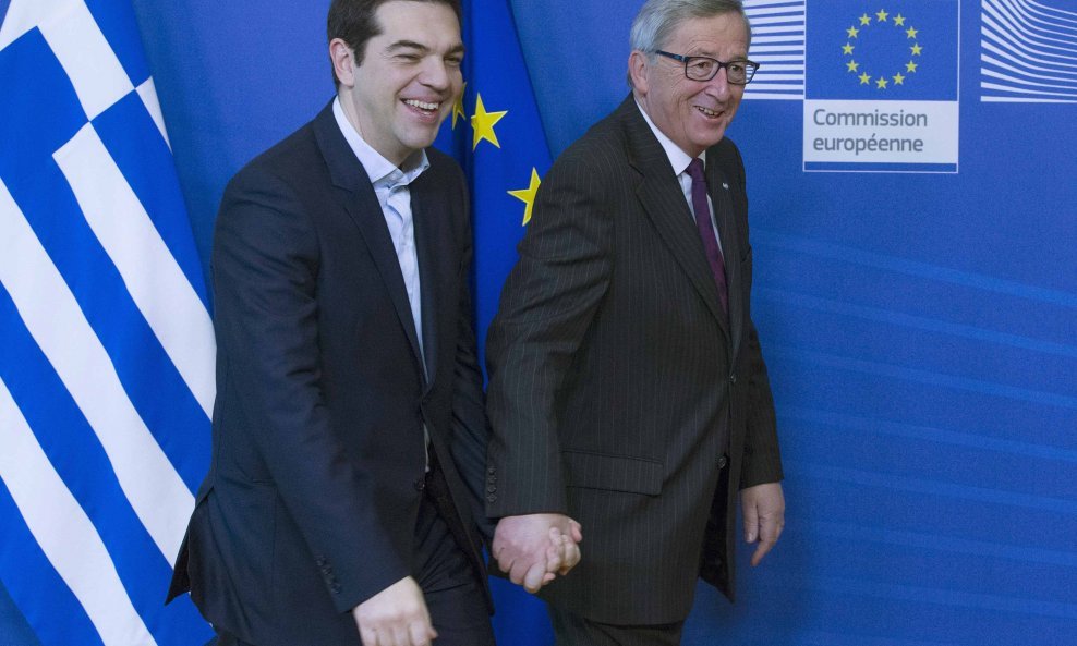 Aleksis Cipras i Jean-Claude Juncker