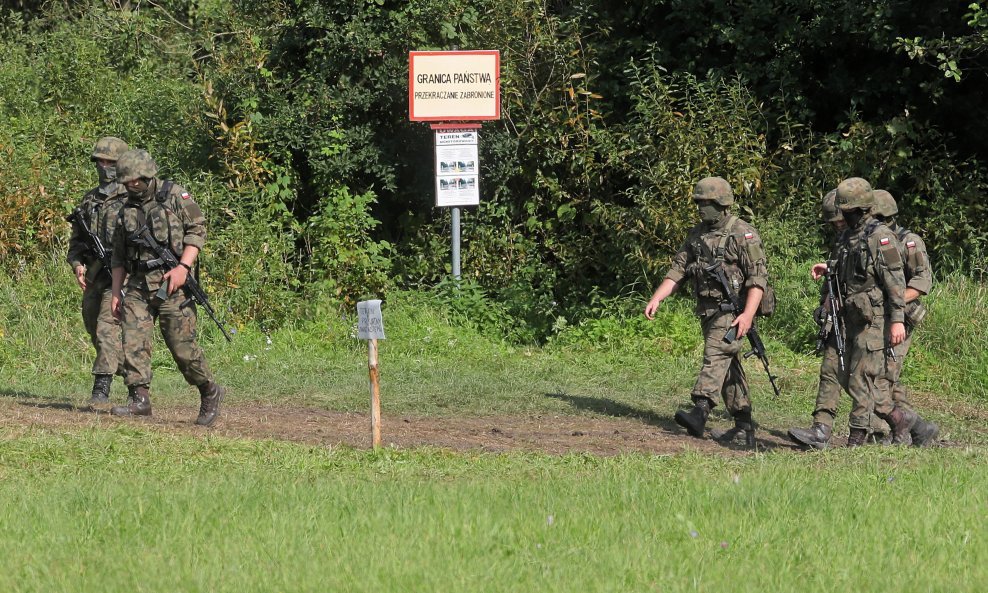 Poljska vojska na granici s Bjelorusijom