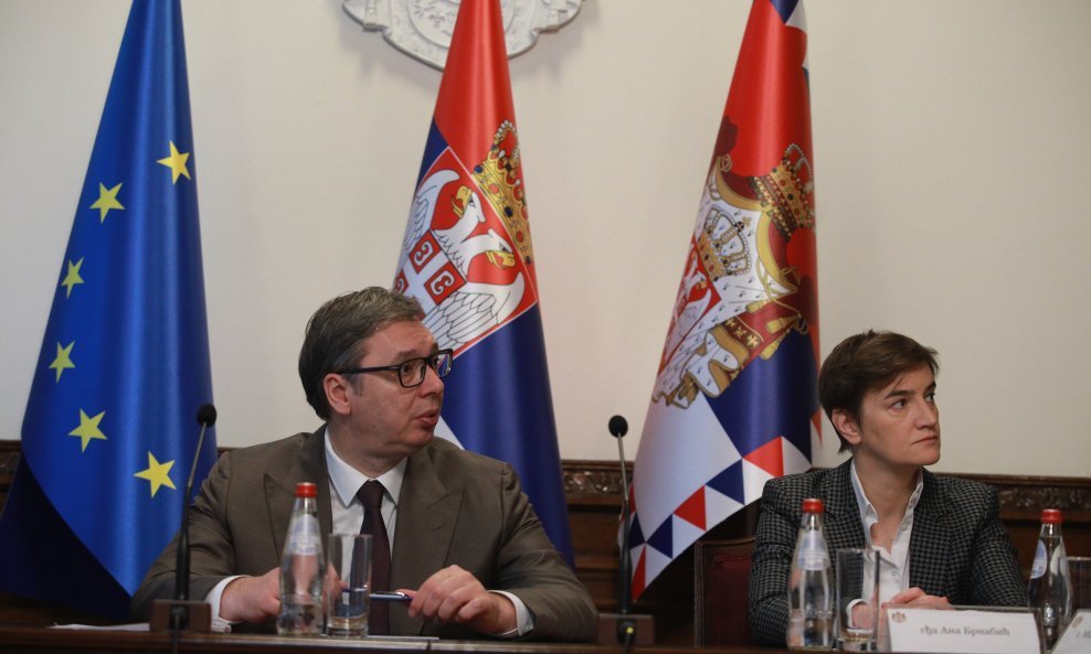 Aleksandar Vučić i Ana Brnabić