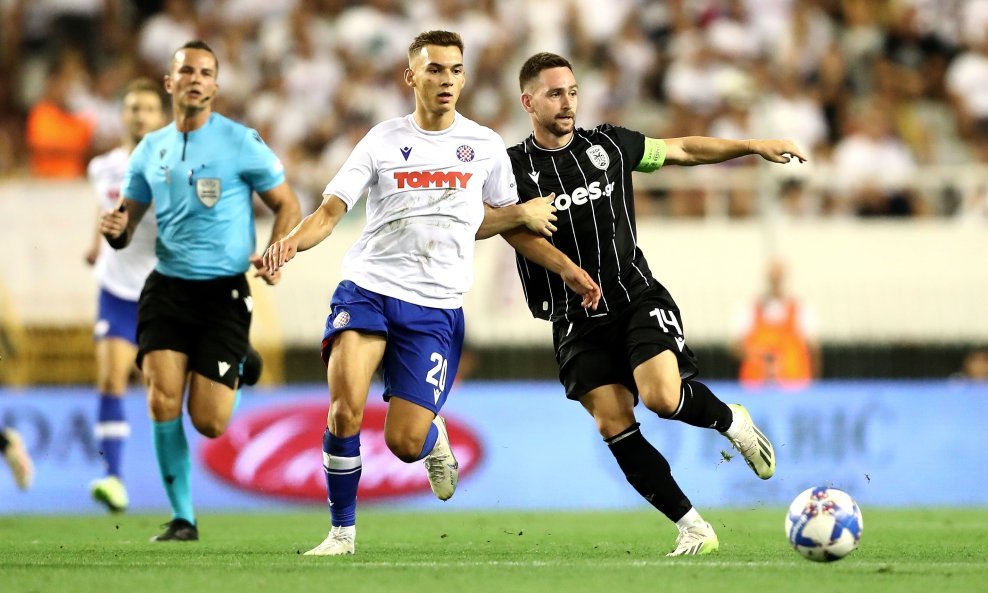 Detalj s utakmice Hajduk - PAOK