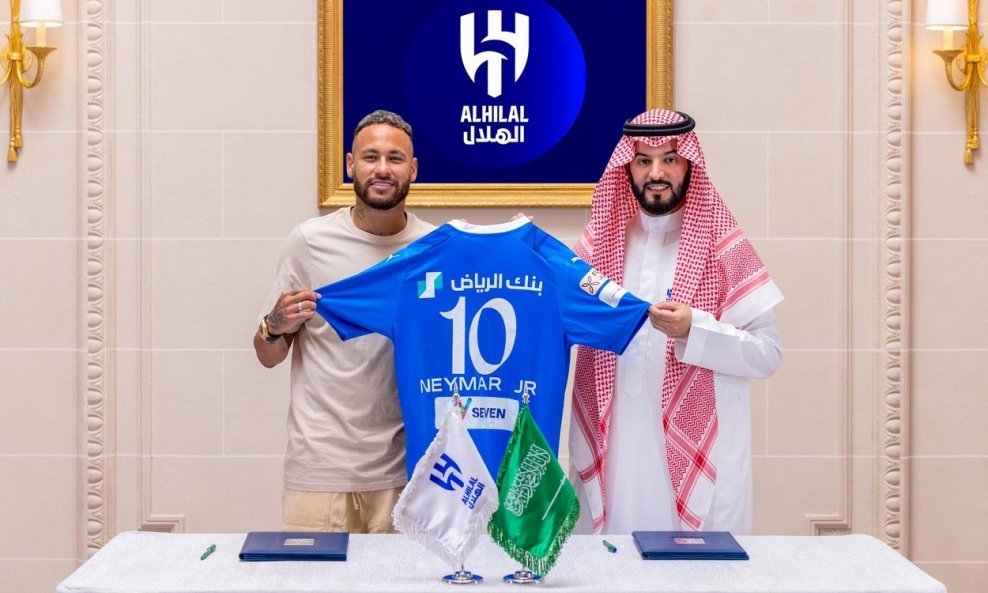 Neymar i predsjednik Al Hilala Fahad bin Nafel