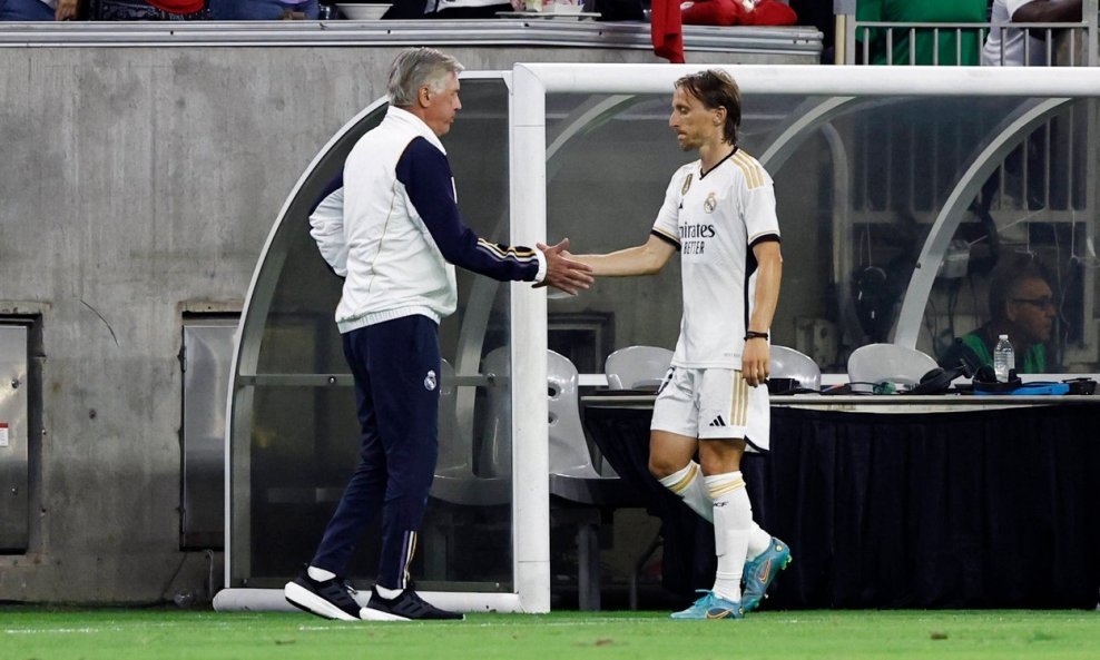 Carlo Ancelotti i Luka Modrić