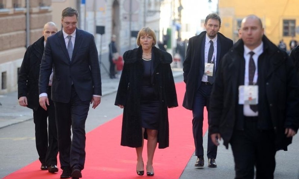 Vesna Pusić i Aleksandar Vučić