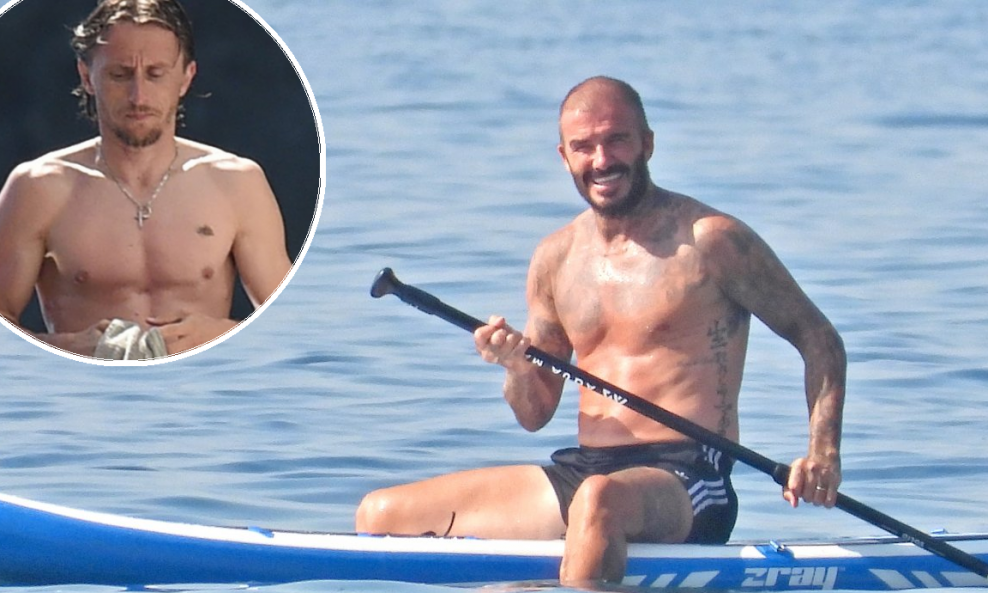David Beckham i Luka Modrić snimljeni su na druženju na otoku Šipanu