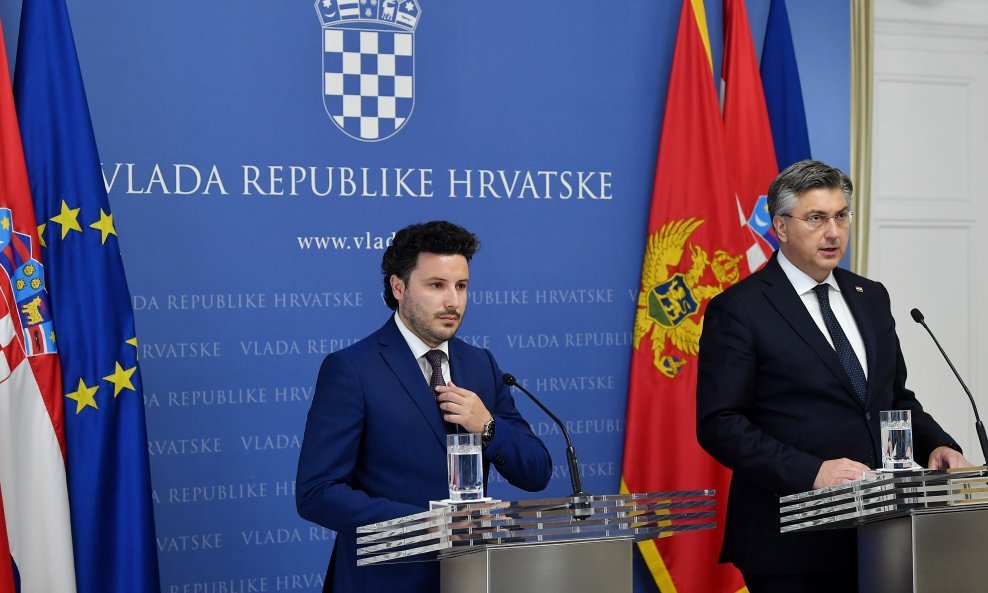 Dritan Abazović i Andrej Plenković