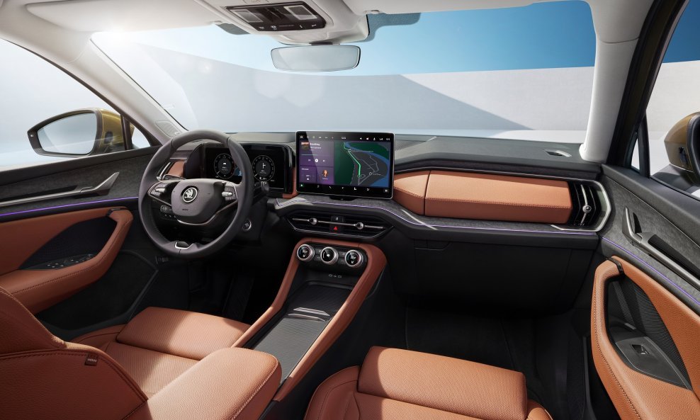 Nova generacija Škoda Kodiaqa stiže ujesen: detalji interijera
