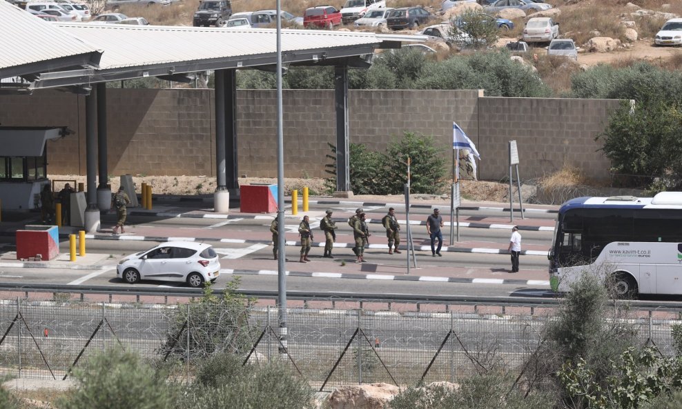 Kontrolni punkt na granici sa Zapadnom obalom gdje je palestinski vozač usmrtio izraelskog vojnika