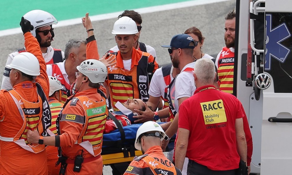 Francesco Bagnaia je prebačen u bolnicu