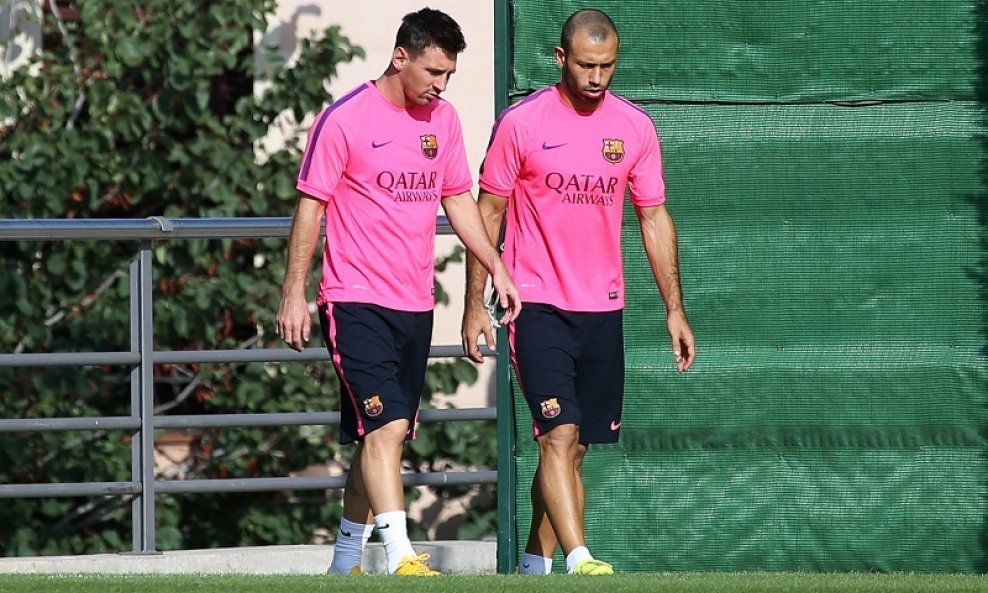 Javier Mascherano Lionel Messi