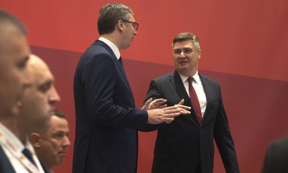 Aleksandar Vučić i Zoran Milanović