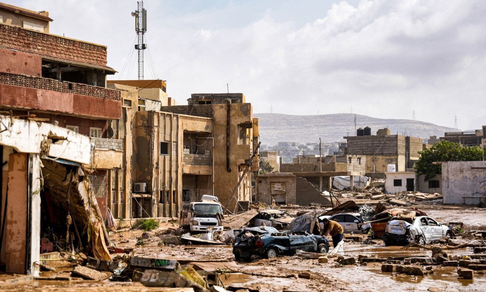 Grad Derna nakon oluje Daniel