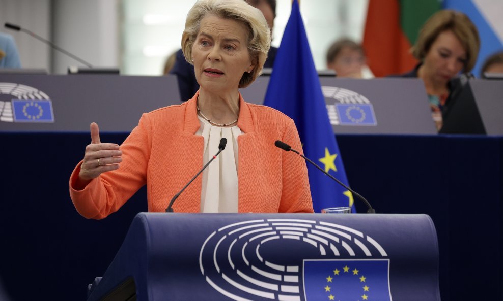 Ursula von der Leyen o stanju Unije na sjednici Europskog parlamenta u Strasborugu