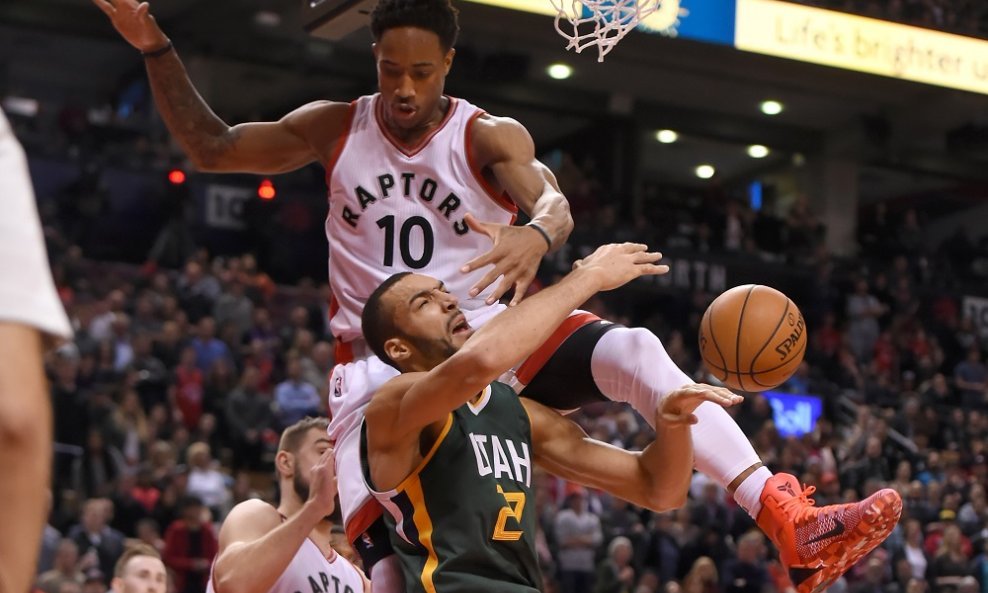 DeMar DeRozan (10) vs. Rudy Gobert (27) 