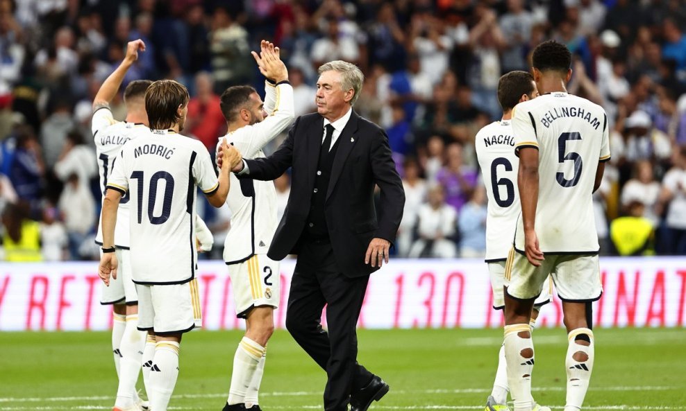 Luka Modrić i Carlo Ancelotti