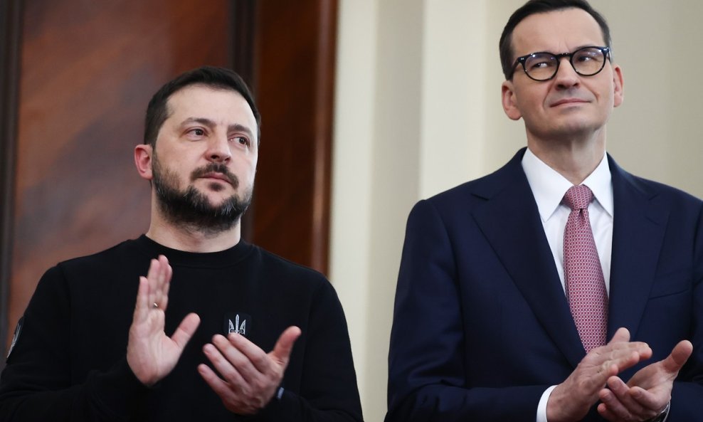 Volodimir Zelenski i Mateusz Morawiecki