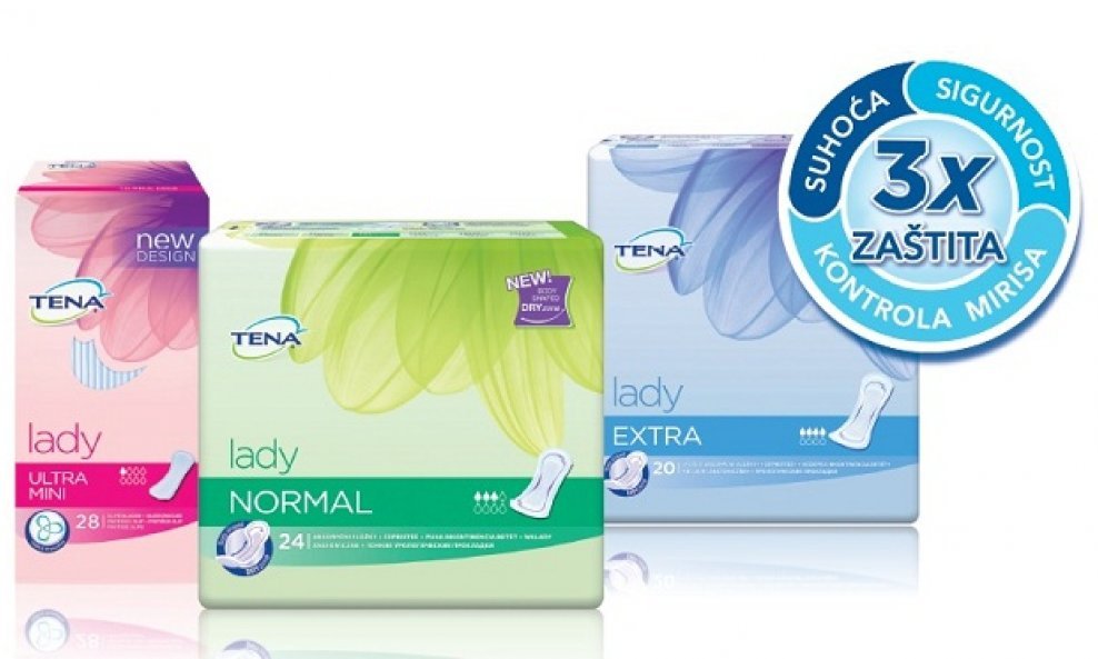 TENA Lady packshots 2015