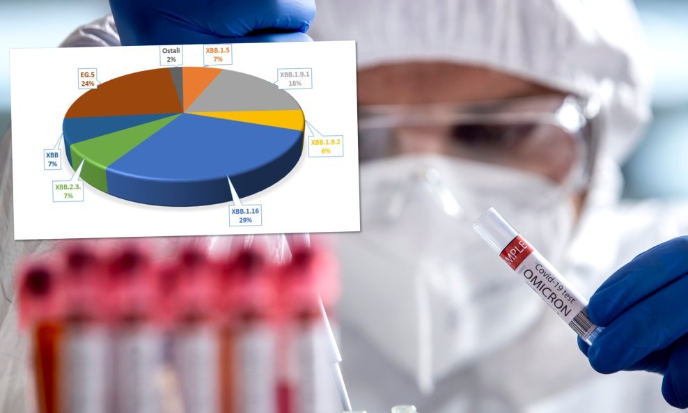 Varijante omikrona u Hrvatskoj u posljednjih nekoliko mjeseci