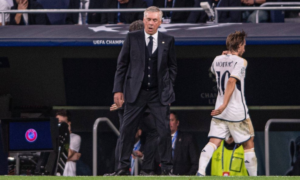 Carlo Ancelotti i Luka Modrić