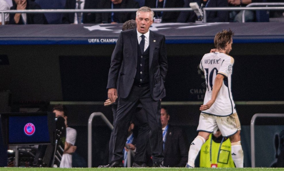 Carlo Ancelotti i Luka Modrić