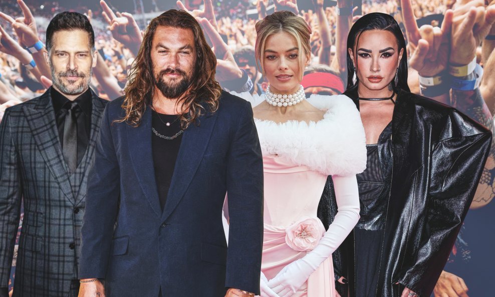 Joe Manganiello, Jason Momoa, Margot Robbie i Demi Lovato