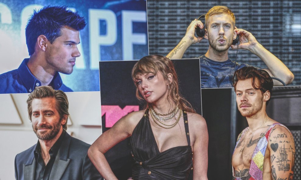 Taylor Lautner, Jake Gyllenhaal, Calvin Harris, Harry Styles i Taylor Swift