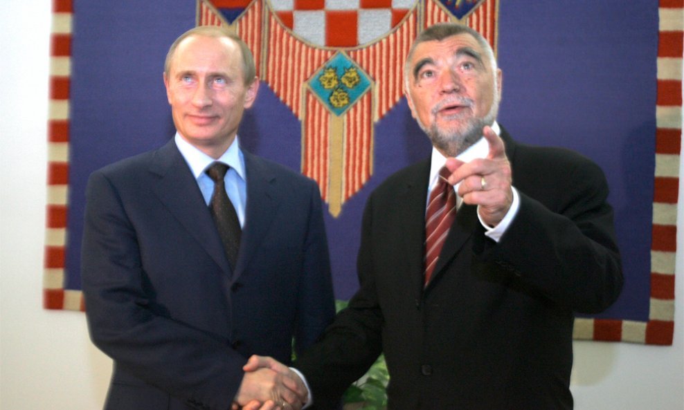 Stjepan Mesić Vladimir Putin