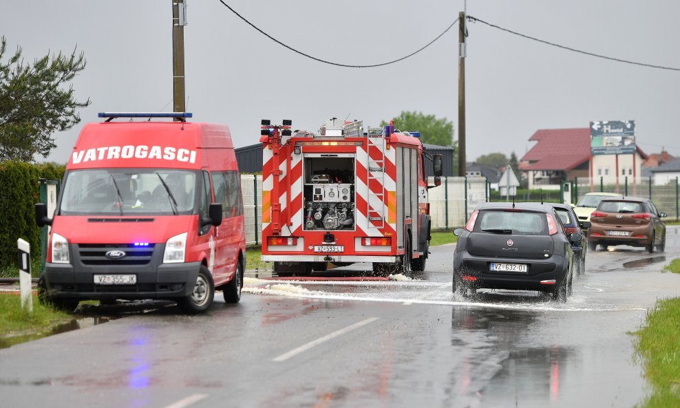 Poplavljeno naselje Krkanec u Varaždinskoj županiji