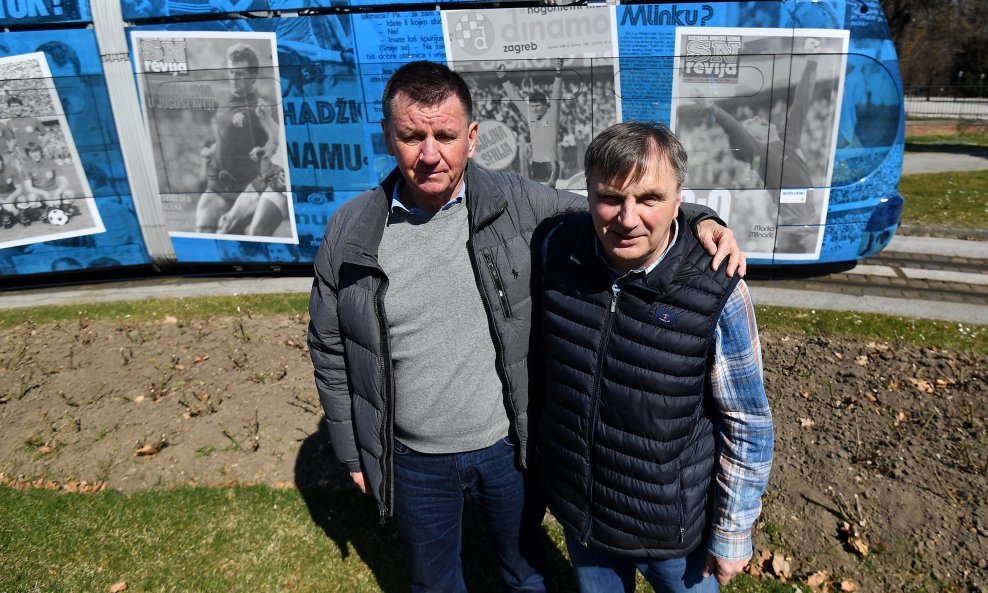 Igrači legendarne Dinamove generacije 1982 - Marijan Vlak (lijevo) i Marko Mlinarić